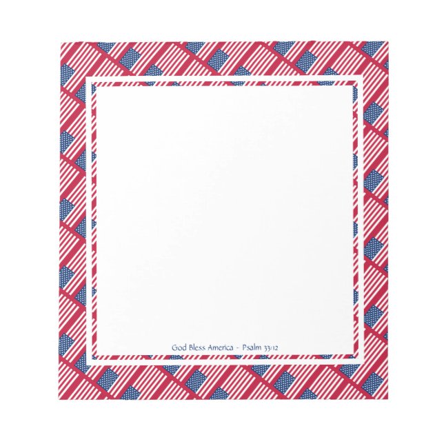 Bloc De Notas Patriotismo de EE.UU. (Frente)