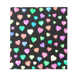 Bloc De Notas Patrón cardíaco colorido moderno