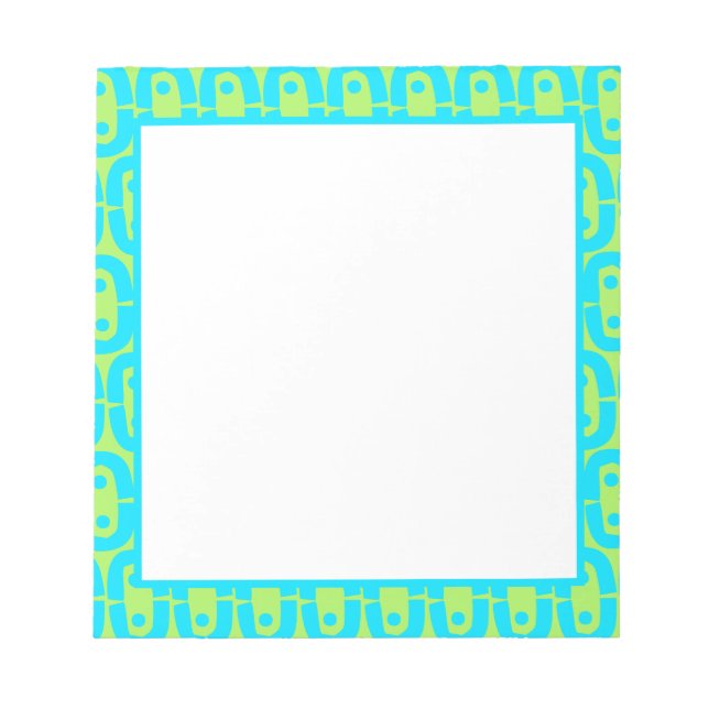 Bloc De Notas patrón colorido moderno (Frente)