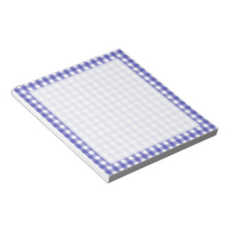 Bloc De Notas Patrón cuadrado de comprobación de Gingham blanco