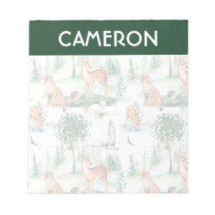 Bloc De Notas Patrón de animales de Woodland Baby
