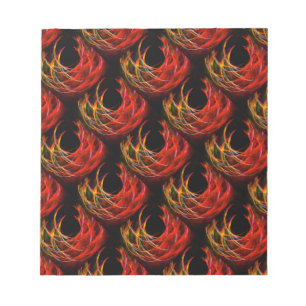 Bloc De Notas Patrón de Arte Abstracto Elegante Boho Moderno Lin