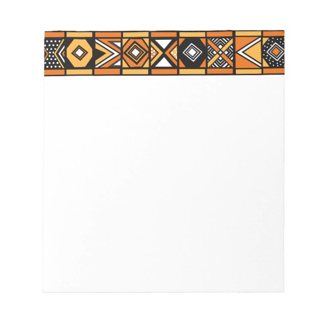 Bloc De Notas Patrón de arte africano (Frente)