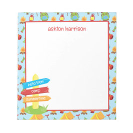 Bloc De Notas Patrón de campamento de verano