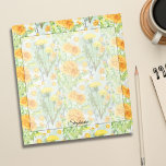 Bloc De Notas Patrón de canela de color de agua vintage<br><div class="desc">Presentamos nuestro Bloc de notas del patrón Dandelion de color de agua vintage, una encantadora adición a su colección de papel. Delicadamente elaborada con un caprichoso patrón de candelabros acuáticos y sus semillas soplando suavemente en el viento, esta nota captura la esencia de la elegancia botánica vintage. Los tonos suaves...</div>