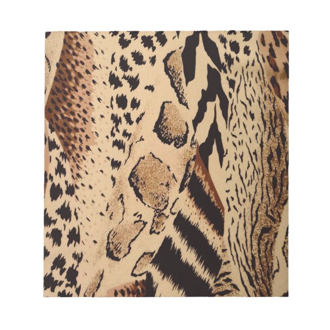 Bloc De Notas Patrón de Cheetah (Frente)