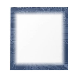 Bloc De Notas Patrón de circuito de la tarjeta madre azul geek