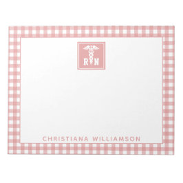 Bloc De Notas Patrón de colocación personalizado RN Enfermero re