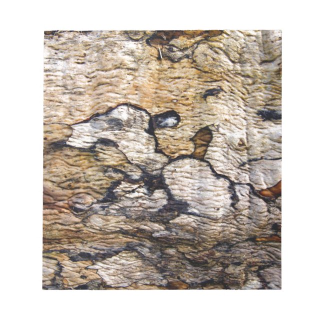 Bloc De Notas Patrón de corteza de árbol (Frente)