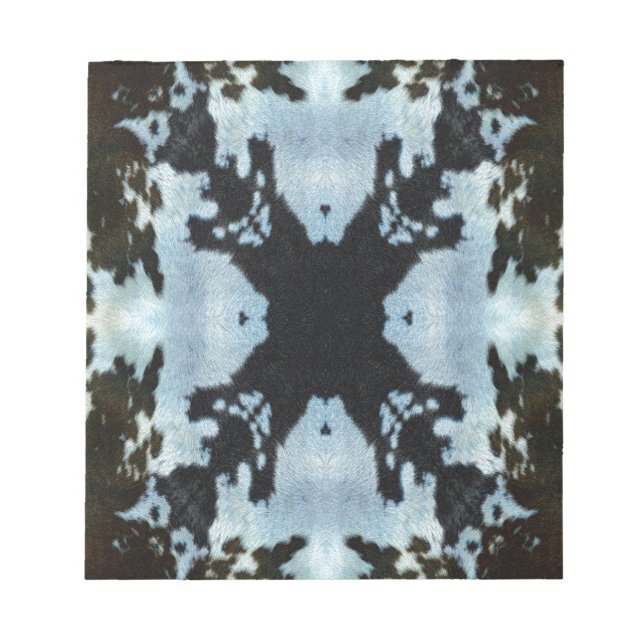 Bloc De Notas Patrón de cuero de vaca Kaleidoscope (Frente)