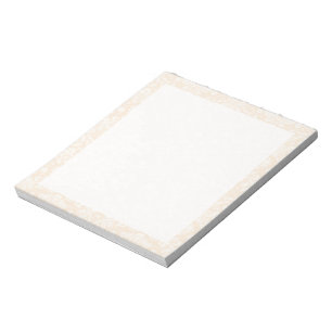 Bloc De Notas Patrón de Damasco blanco antiguo