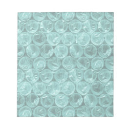 Bloc De Notas Patrón de envoltura de burbujas turquesa