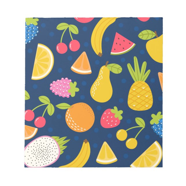 Bloc De Notas Patrón de Fiesta de las olas de verano tropicales (Frente)