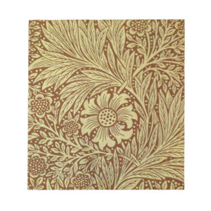Bloc De Notas Patrón de Flor Antigua Marigold de William Morris