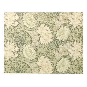 Bloc De Notas Patrón de flores de crisantemo (por William Morris