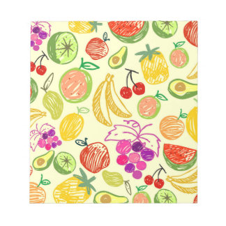 Bloc De Notas Patrón de frutas