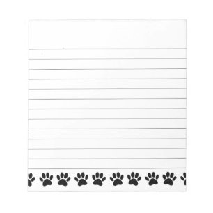 Bloc De Notas Patrón de garras de perro en línea