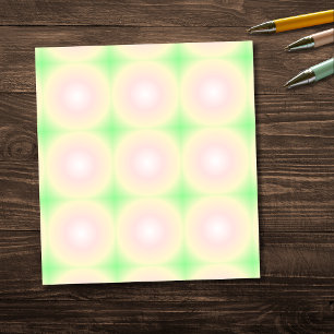 Bloc De Notas Patrón de gradiente óptico 3D blanco Rosa verde pá
