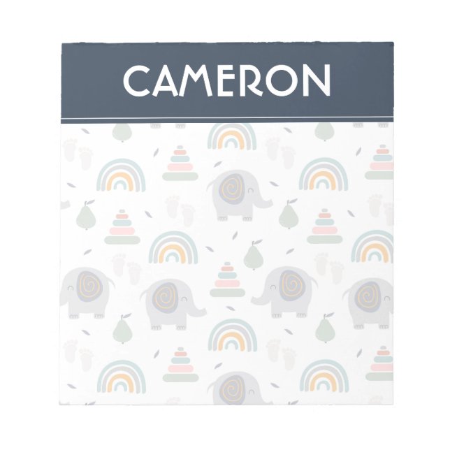 Bloc De Notas Patrón de juguete de bebé (Frente)