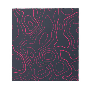 Bloc De Notas Patrón de Mapa Topográfico