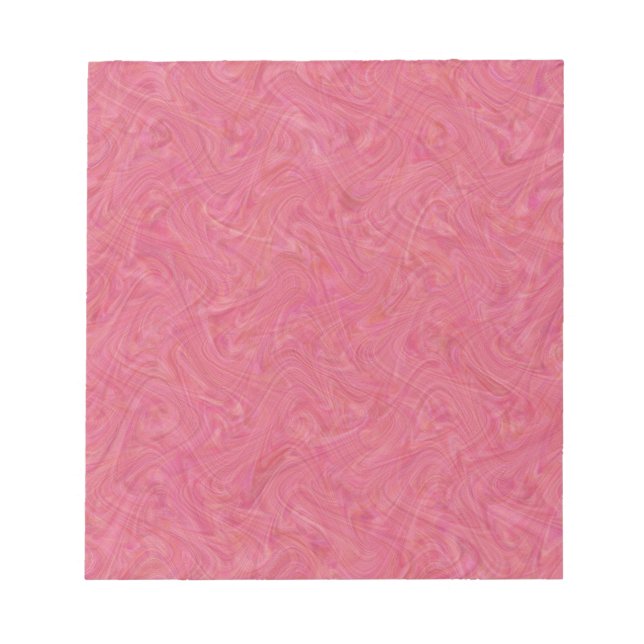 Bloc De Notas Patrón de mármol rosa (Frente)