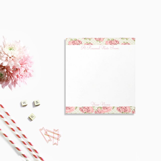 Bloc De Notas Patrón de Moda de país rosa rosa (Subido por el creador)