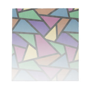 Bloc De Notas Patrón de mosaico de colores de arcoiris silenciad
