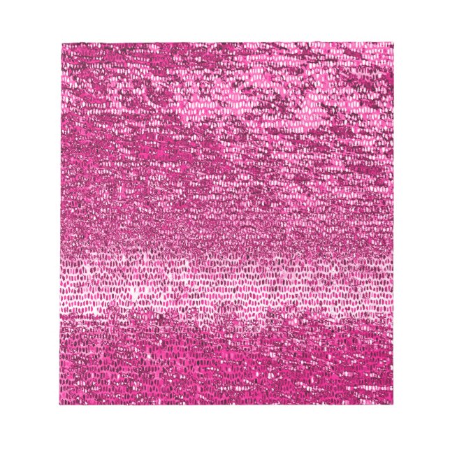 Bloc De Notas Patrón de mosaico rosa (Frente)