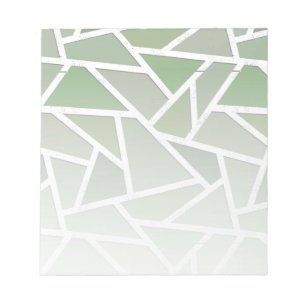 Bloc De Notas Patrón de mosaico verde oliva