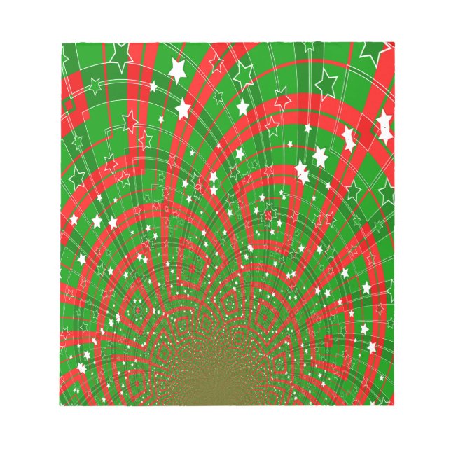 Bloc De Notas patrón de navidades abstractos de fondo (Frente)