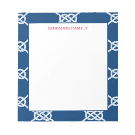 Bloc De Notas Patrón de nudos náuticos de la marina clásica