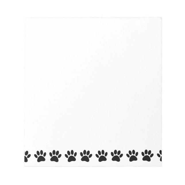 Bloc De Notas Patrón de pata de perro mascota (Frente)