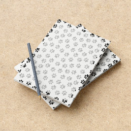 Bloc De Notas Patrón De Patas, Patas De Perro, Patas De Gatos, P