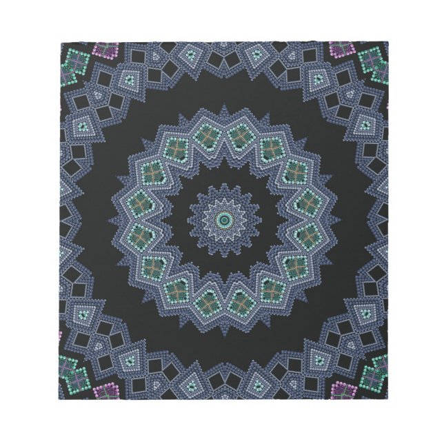 Bloc De Notas Patrón de perlas bordadas (Frente)