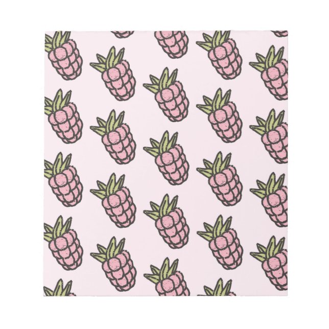 Bloc De Notas Patrón de piña Y2K Retro Funky (Frente)