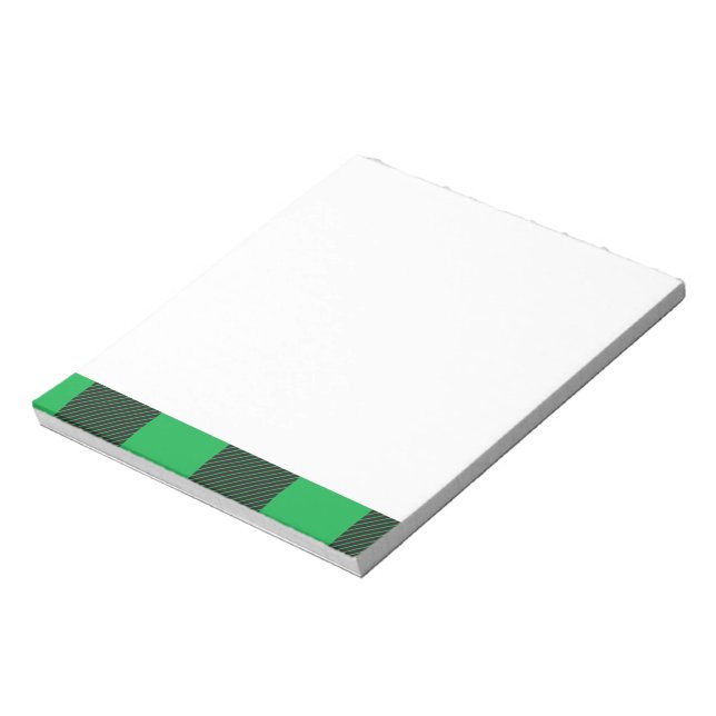 Bloc De Notas Patrón de platillos verdes (Lado Izquierdo)