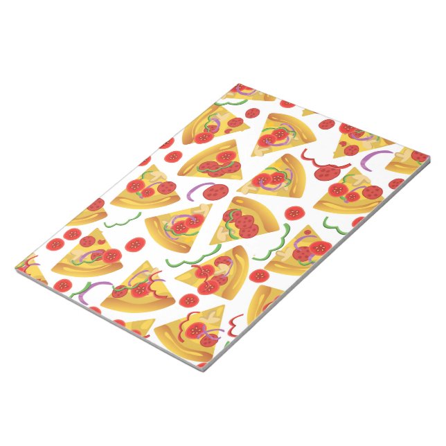 Bloc De Notas Patrón de porción de pizza (Lado Derecho)
