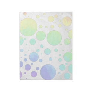 Bloc De Notas Patrón de punto Icy Polka Rainbow