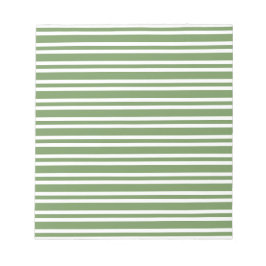 Bloc De Notas Patrón de rayas blancas y verdes