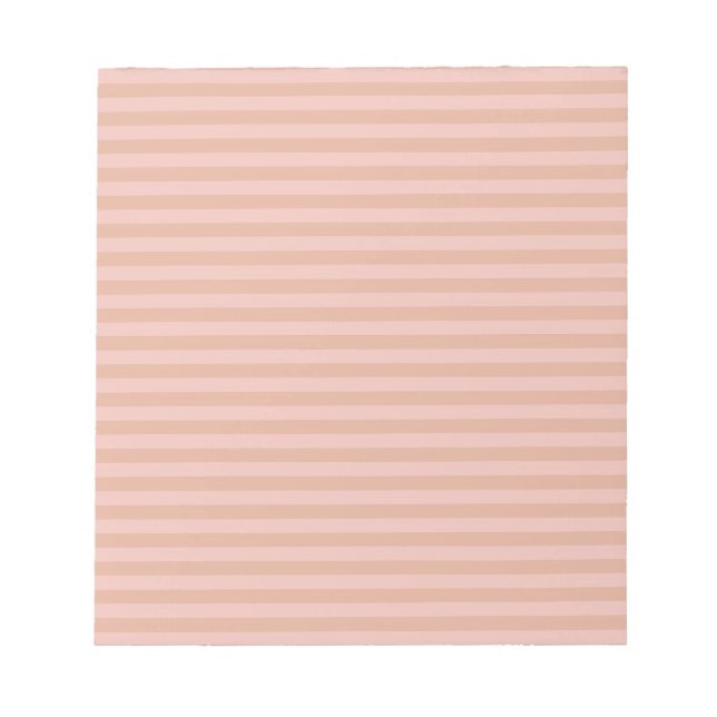 Bloc De Notas Patrón de rayas rosas (Frente)