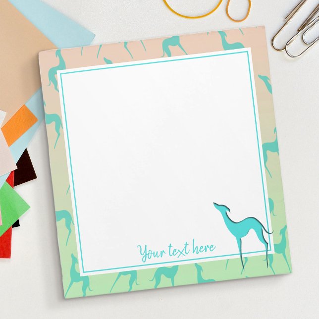 Bloc De Notas Patrón de silueta de mariposa silvestres griyhound (Subido por el creador)