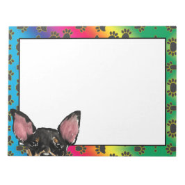 Bloc De Notas Patrón de trineo colorido de perrito Manchester Te