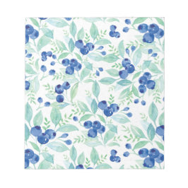 Bloc De Notas Patrón de verano de verano de arándanos ruidosos