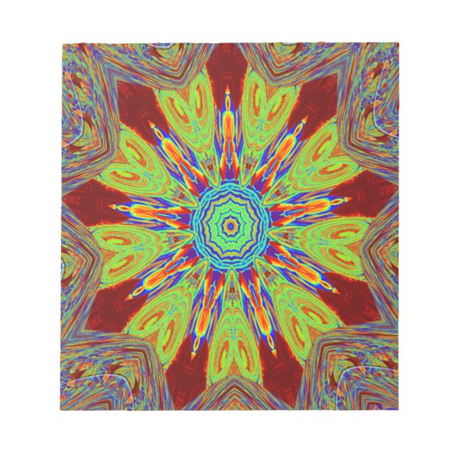 Bloc De Notas Patrón étnico asiático-africano (Frente)