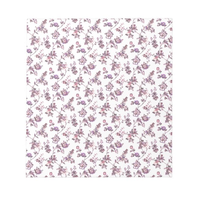 Bloc De Notas Patrón floral (Frente)