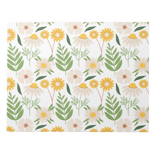 Bloc De Notas Patrón floral (Frente)