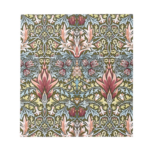 Bloc De Notas Patrón floral William Morris Snakeshead (Frente)