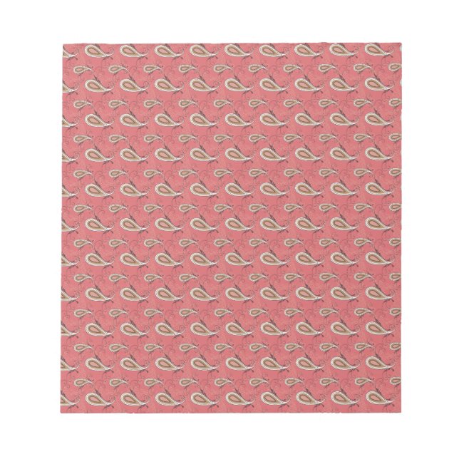 Bloc De Notas Patrón Foxglove Petal Paisley (Frente)