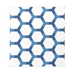 Bloc De Notas Patrón geométrico hexagonal moderno