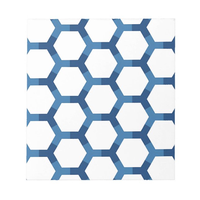 Bloc De Notas Patrón geométrico hexagonal moderno (Frente)